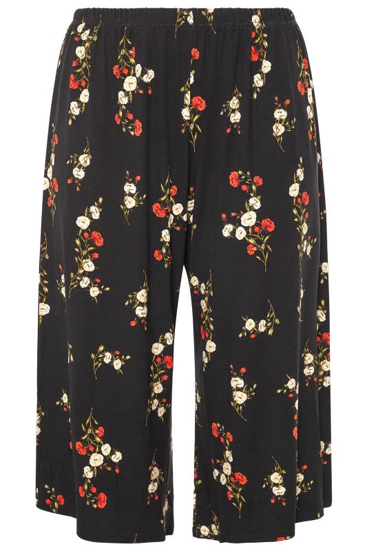 LIMITED COLLECTION Black & Red Floral Print Culottes_F.jpg