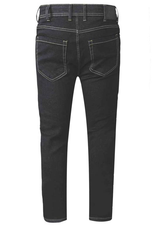 D555 Indigo Blue Tapered Stretch Jeans | BadRhino 4