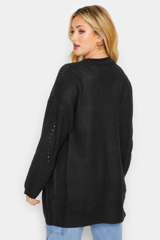 Plus Size Curve Black Essential Knitted Cardigan | Yours Clothing  3