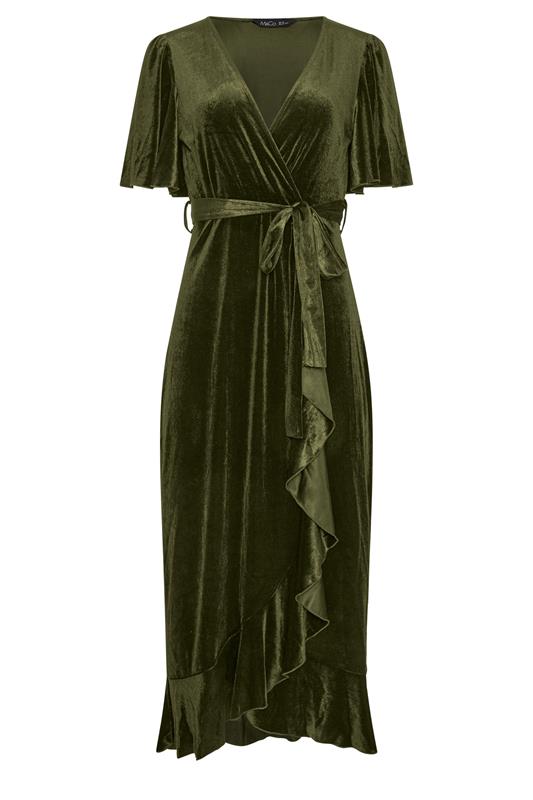 asos green velvet dress Yours London Women's Plus Size Wrap Front Size 26-28 it pairs effortlessly with