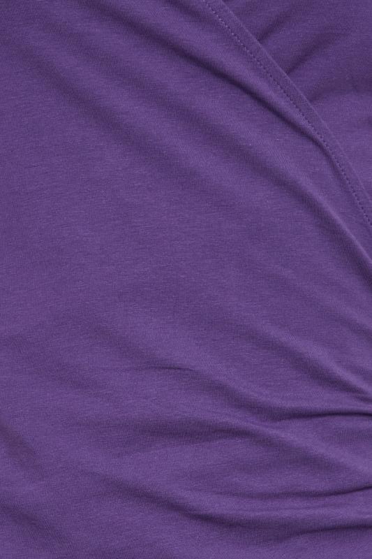 LTS Tall Women's Purple Jersey Wrap Top | Long Tall Sally 5
