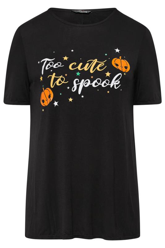 LIMITED COLLECTION Curve Black 'Cute To Spook' Halloween T-Shirt 5