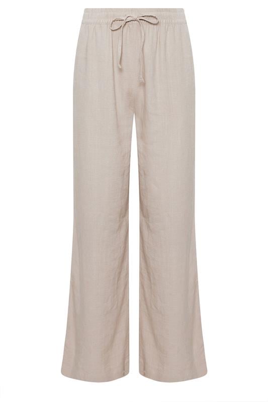 M&Co Natural Brown Wide Leg Linen Trousers | M&Co 6