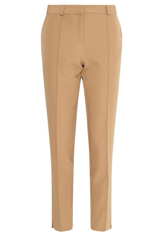M&Co Natural Brown Pintuck Tailored Trousers | M&Co 5