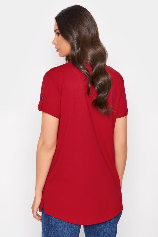 LTS Tall Red Short Sleeve Pocket T-Shirt 3