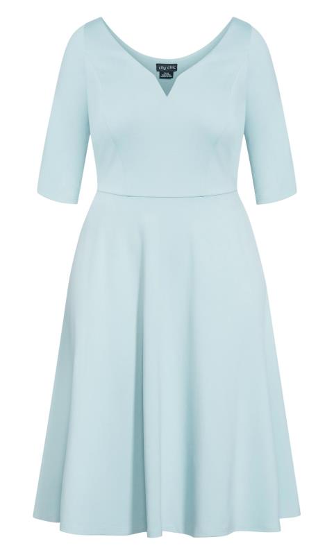 Evans Seafoam Blue Mini Dress 5