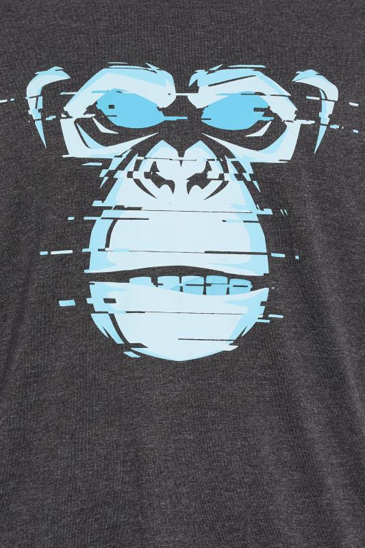 KAM Big & Tall Charcoal Grey Gorilla Print T-Shirt 2