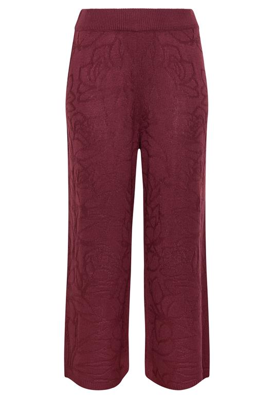 LIMITED COLLECTION Plus Size Red Rose Jacquard Trouser 5