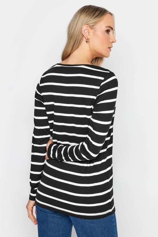 LTS Tall 2 PACK Black Stripe Print Long Sleeve T-Shirts | Long Tall Sally 5