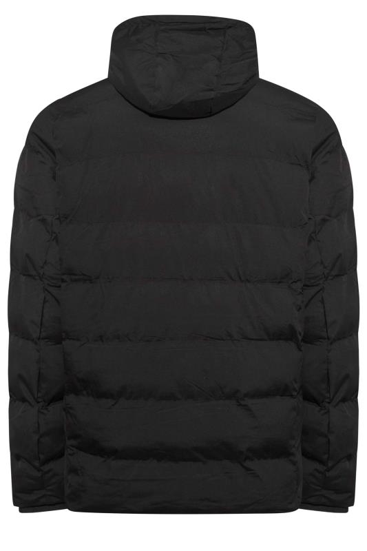 D555 Big & Tall Black Padded Puffer Coat | BadRhino 4