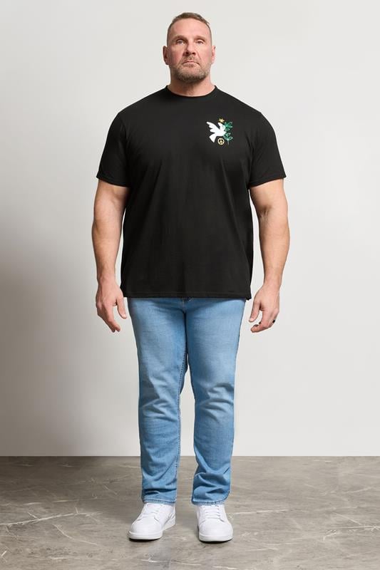BadRhino Big & Tall Black Dove Graphic T-Shirt | BadRhino 4