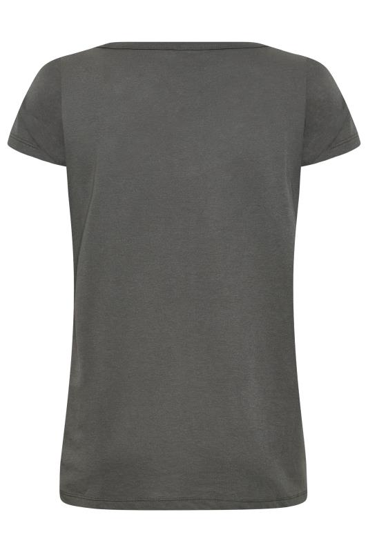Plus Size Grey Short Sleeve T-Shirt | Yours Clothing 7