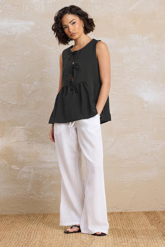 PixieGirl Black Tie Front Top | PixieGirl  2