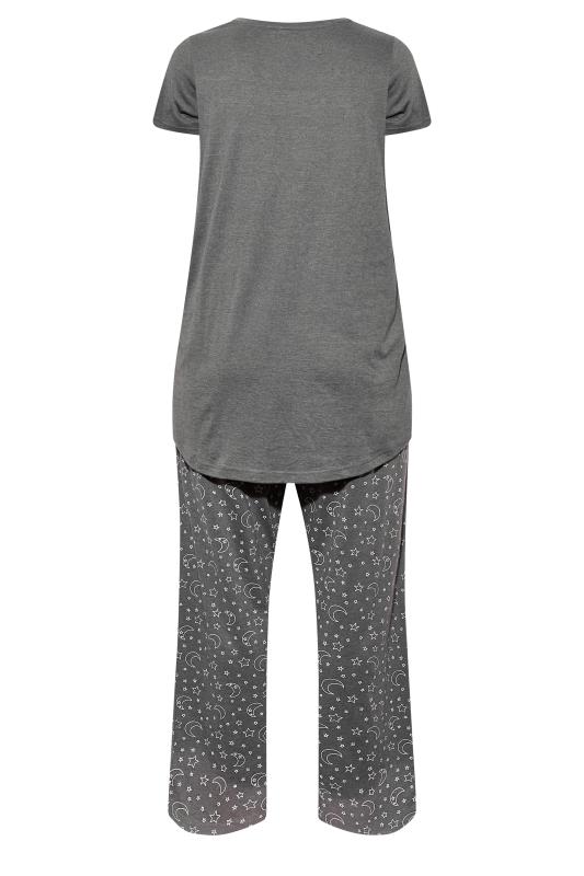 Plus Size Grey Tatty Teddy "Shine Bright" Pyjama Set | Yours Clothing 7