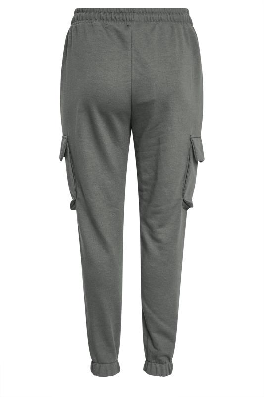 YOURS Plus Size Grey Cargo Joggers | Yours Clothing 5