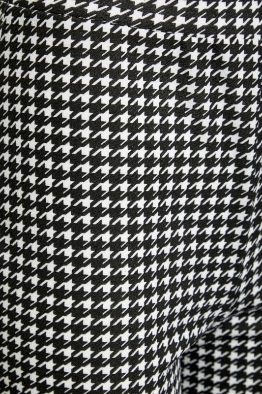 LTS Tall Black Dogtooth Check Trousers | Long Tall Sally 3