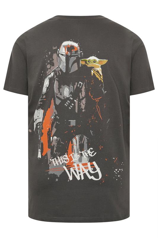 BadRhino Big & Tall Grey Mandalorian & Grogu Graphic T-Shirt | BadRhino 7