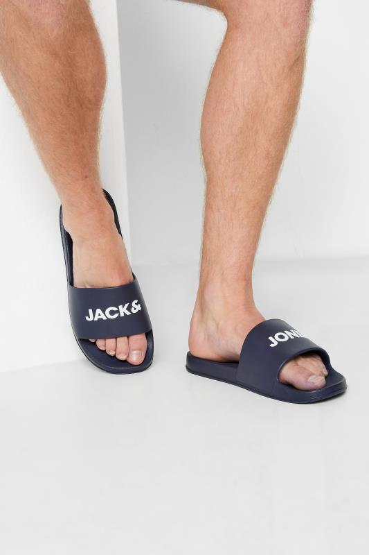 JACK & JONES White Branded Moulded Sliders | BadRhino 1