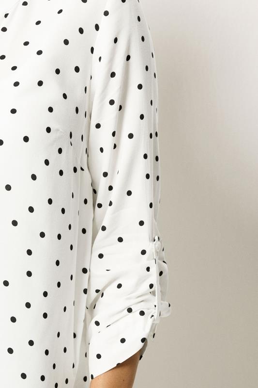 M&Co White & Black Polka Dot Shirt | M&Co 4