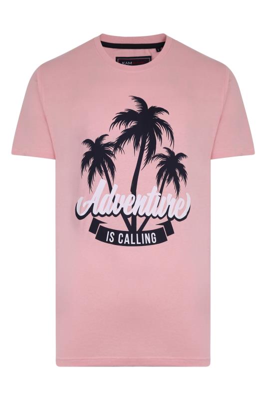 KAM Pink Palm Adventure T-Shirt_F.jpg