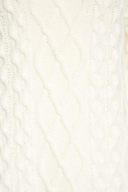 LTS Tall Cream Cable Knit Jumper 5