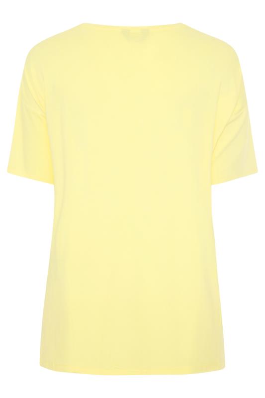 Curve Yellow Oversized T-Shirt 6