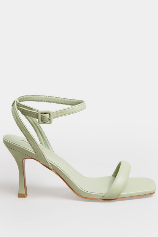 LIMITED COLLECTION Green Padded Strap Heeled Sandals In Extra Wide EEE Fit | Yours Clothing 3