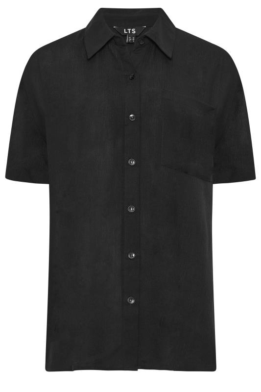 LTS Tall Womens Black Textured Shirt | Long Tall Sallly 5