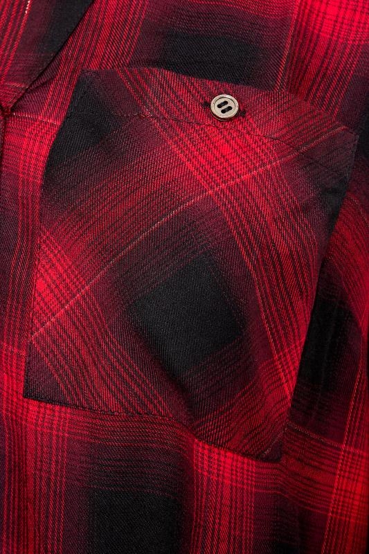 Curve Red Check Overhead Shirt 5