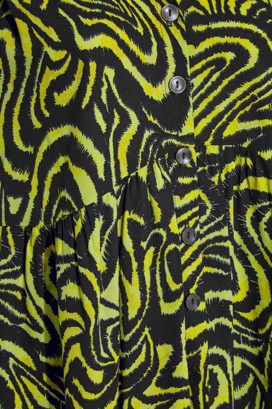 YOURS LONDON Plus Size Yellow Animal Print Tunic Dress | Yours Clothing 5