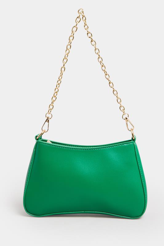 Green Detachable Chain Shoulder Bag | Yours Clothing 3