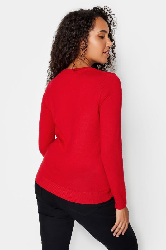 M&Co Red Long Sleeve Knit Jumper | M&Co 3