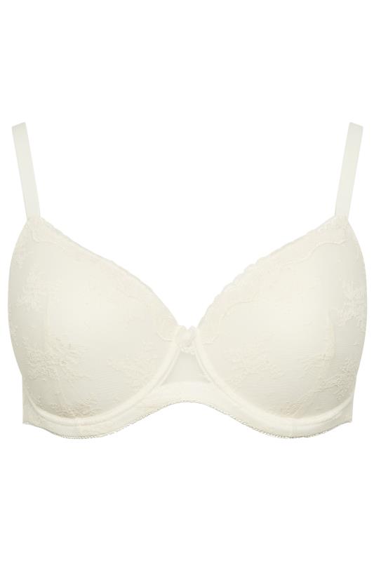 YOURS 2 PACK Plus Size Pink & Cream Padded Lace Bra | Yours Clothing  10