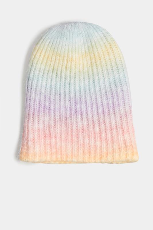 Pink & Yellow Pastel Beanie Hat | Yours Clothing 2