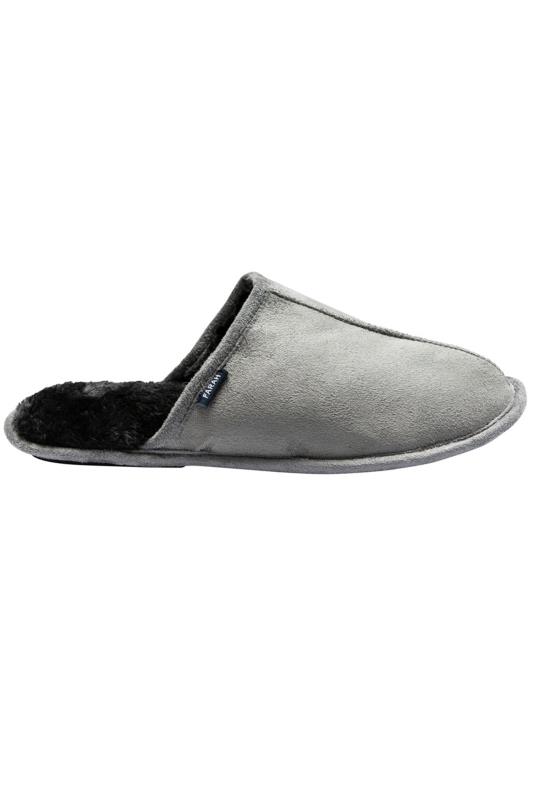 FARAH Grey Mule Slippers 3