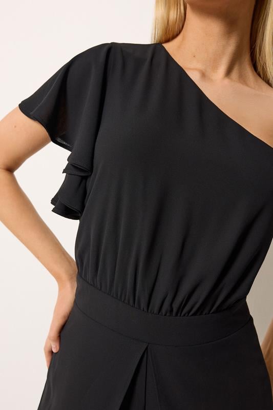 STAR Black Wide Leg Corsage Jumpsuit | StarByJM 4
