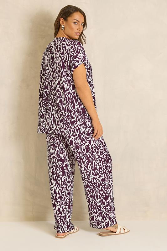 EVANS Plus Size Set Berry Red Ikat Print | Evans 4