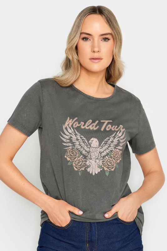  LTS Tall Grey Eagle Print T-Shirt