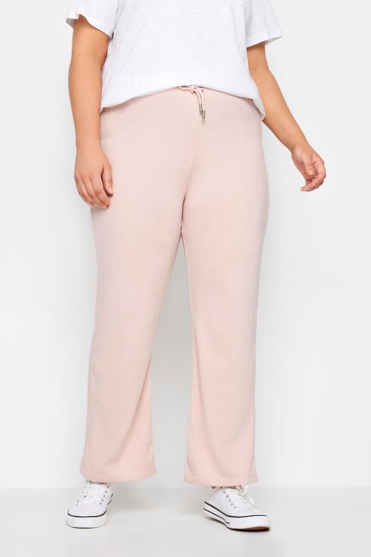  Grande Taille Evans Pink Wide Leg Joggers