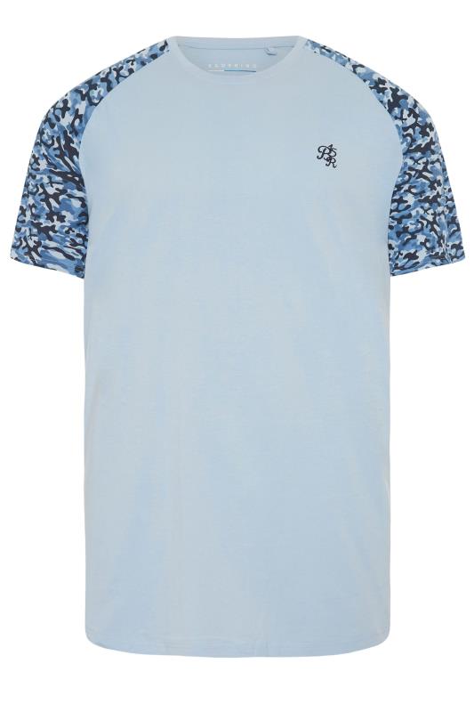 BadRhino Big & Tall Blue Camo Raglan T-Shirt 2