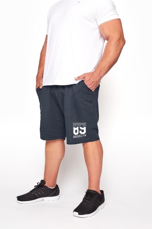 BadRhino Big & Tall Navy Blue Brooklyn Jogger Shorts_M.jpg