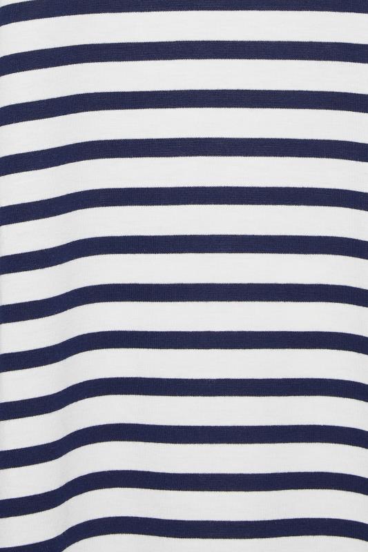 LIMITED COLLECTION Plus Size Navy Blue Stripe Boxy Vest Top | Yours Clothing 5