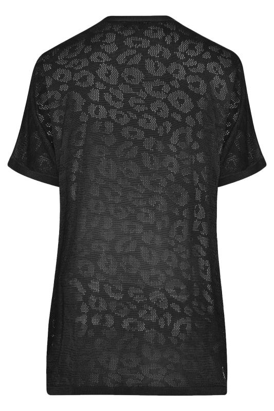 Black Knitted Pointelle Leopard Print Cardigan_BK.jpg