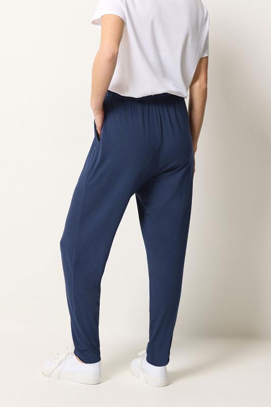 M&Co Navy Blue Hareem Trousers | M&Co 2