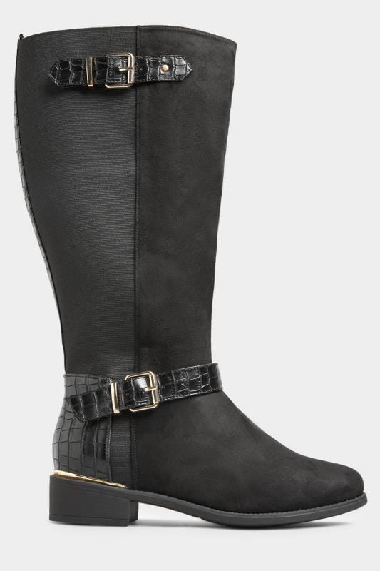 knee length boots wide calf fitting