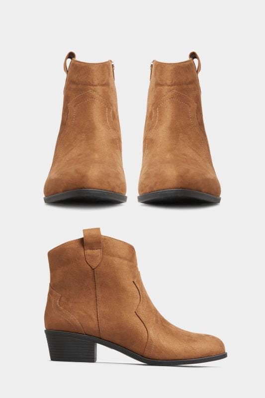 tan wide fit boots