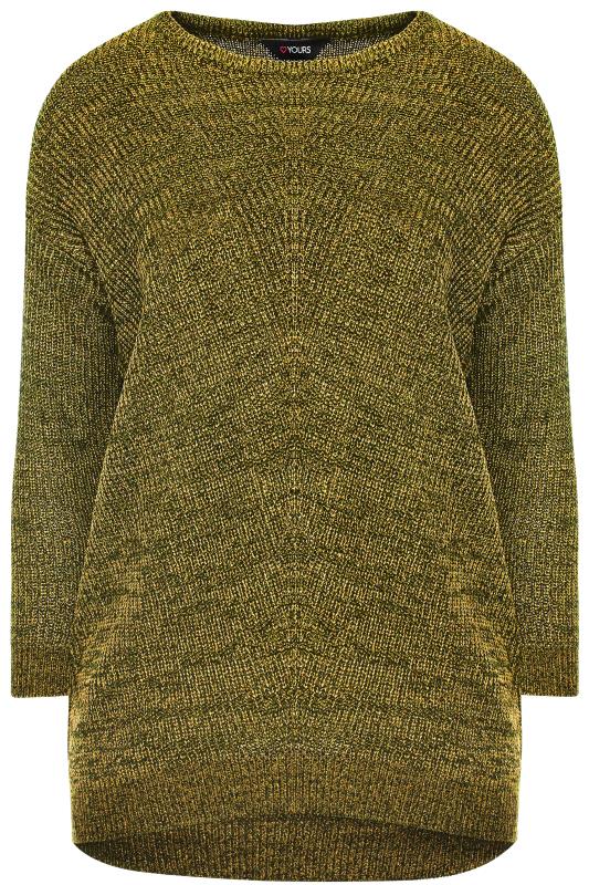 Curve Mustard Yellow Marl Essential Knitted Jumper 4