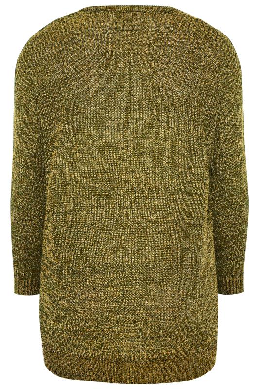 Curve Mustard Yellow Marl Essential Knitted Jumper 5