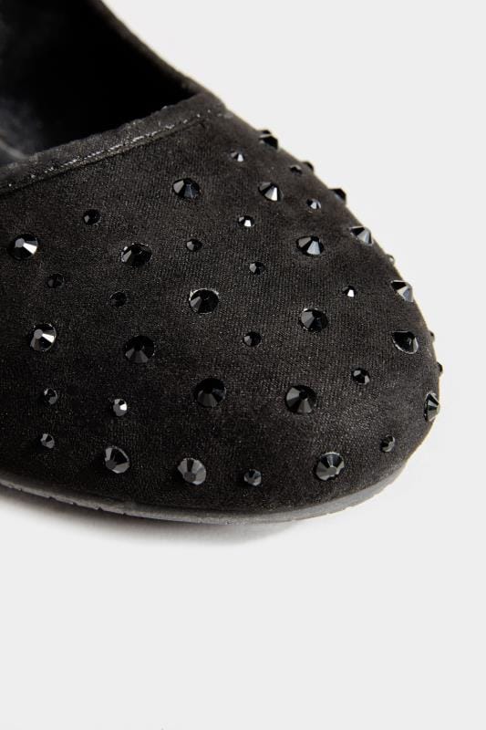 black diamante court shoes