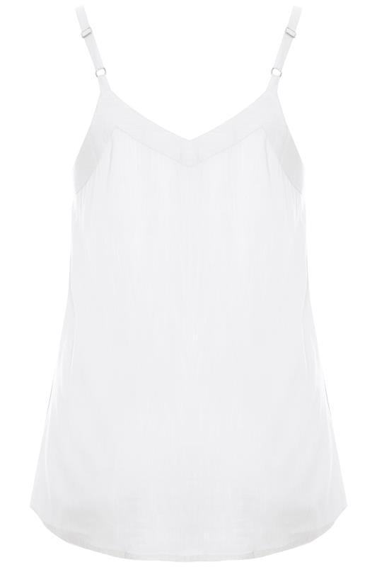White Button Cami Top | Yours Clothing